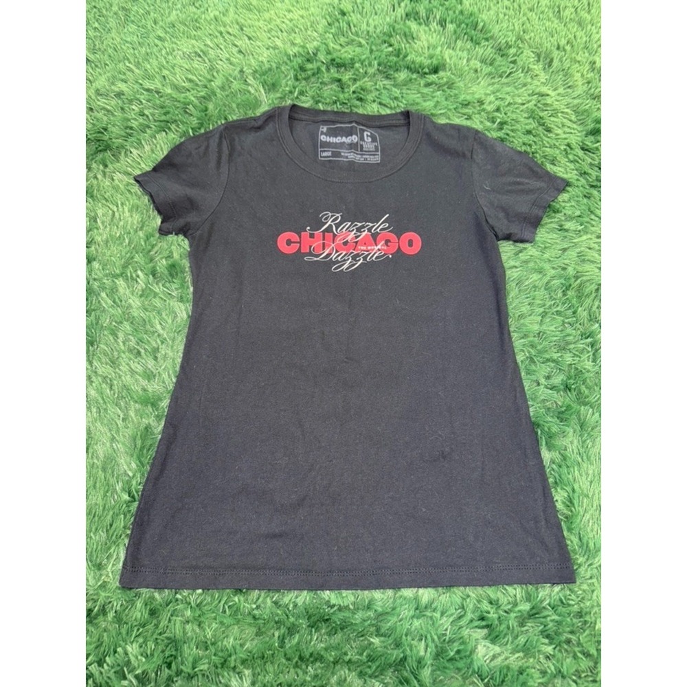 Chicago The Musical Creative Goods T-shirt Women Large Black Tee "Razzle Dazzle"